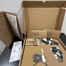 3D Wooden World Map Wall Art Decor