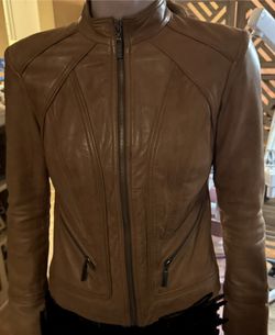 BERNARDO Butter, Soft, Leather Jacket, petite Extra Small