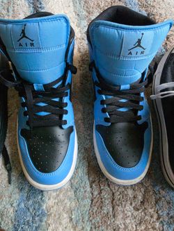 Air Jordan 1 High Blue Black Sneakers