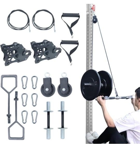 Pulley System Gym Power Rack Attachments