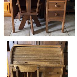 2 Child-Size Wood Rolltop Desks-$200 Each Or Both For $350