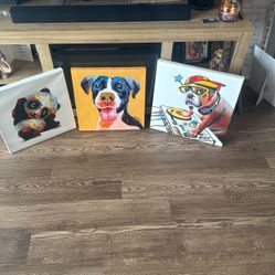 Nice Colorful art  Dog Pics