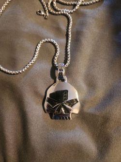 Harley Davidson stainless steel necklace