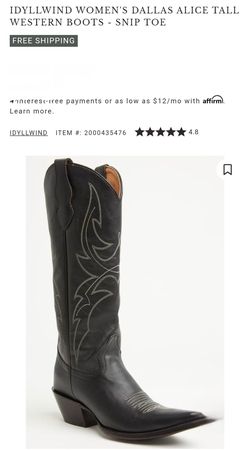 Women cowboy boots size 8.5