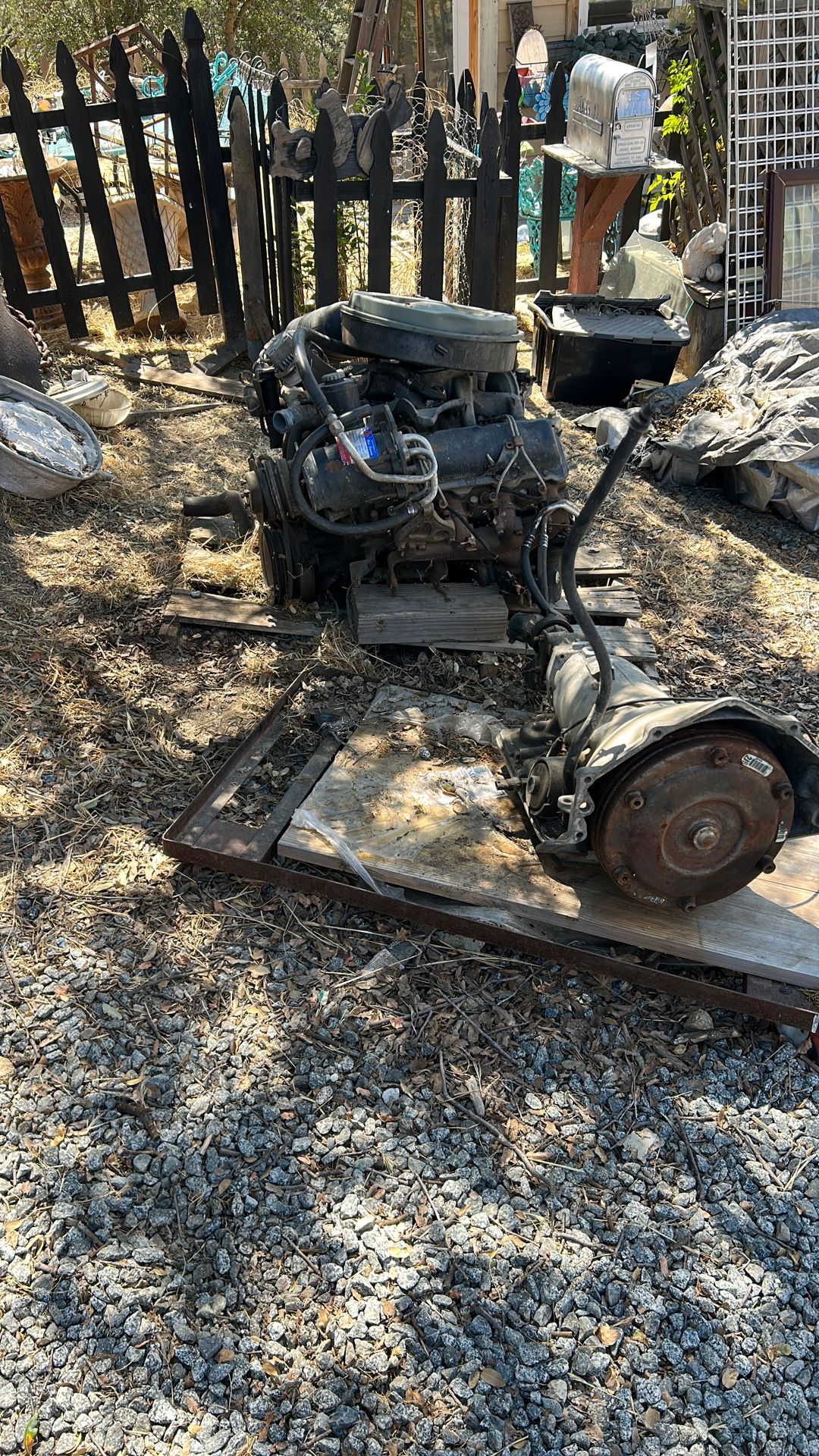 6.2 Diesel And Transmission Motor For Parts Unless You Want To Rebuilt. Tranny Is Good.