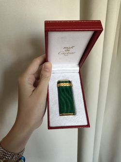 Green Vintage Cartier lighter 1989 Still Working