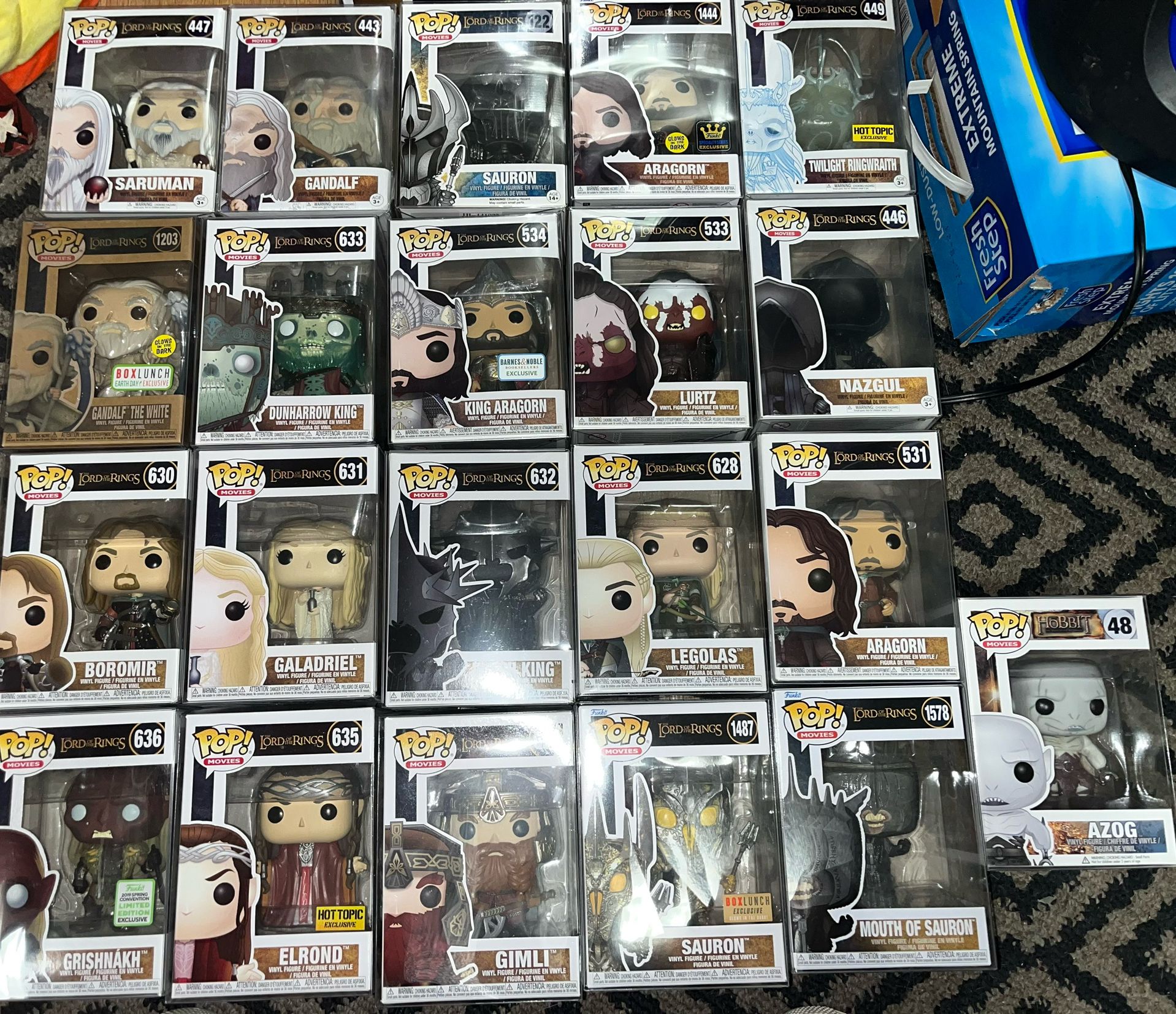 Lord Of The Rings Funko Pop Set