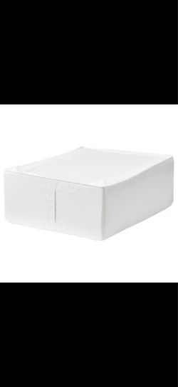 (3) IKEA SKUBB Underbed Storage in White