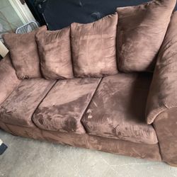 Very Cozy Brown Three Seater