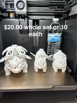 3D Printed bulbasaurPokémon Figurine Set