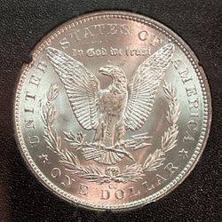 Rare Carson City 1883 cc Morgan Silver Dollar with error..  lines and Starbursts on Tip of the Eagle’s Wings as shown, See Description For More Info