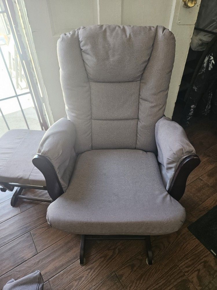 Rocking Chair With Foot Stool