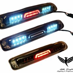 Fit 99 to 06 Silverado Sierra 1500 to 3500 Full LED 3rd Brake Cabin Cargo Light Clear