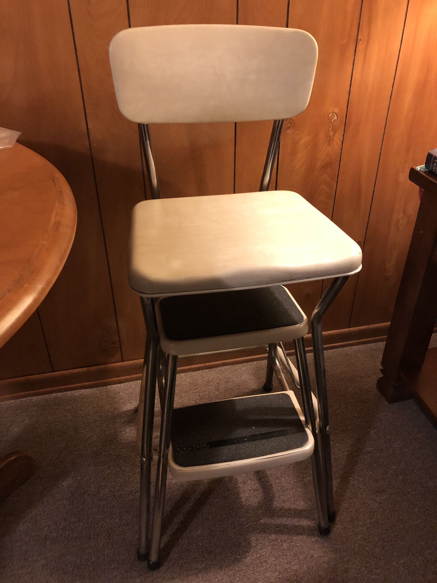 Cosco Counter Chair / Step Stool with Pull-out Steps