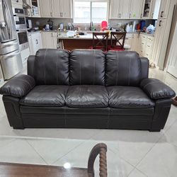Contemporary Leather Sofa  