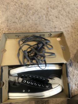 Men’s Black Leather Converse