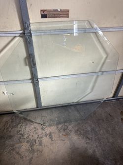 Free Octagonal Table Glass With Leveled Edges