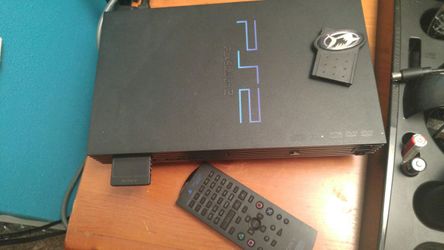 Ps2 with games and controllers