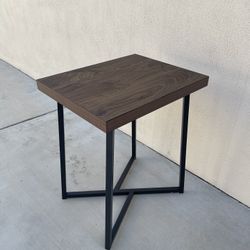 Walnut Finished Side Table
