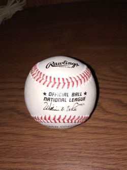 David Justice Signed Baseball 