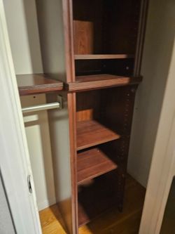 Closet made shelving