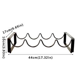 Marca: FYNBSSA Wine Bottle Holder Simple Stackable Wine Rack Metal Kitchen Cabinet Wine Storage Rack Can Hold 8 Bottles of Wine Wine Racks Countertop 