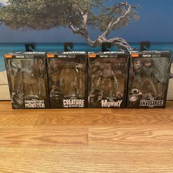 NECA Teenage Mutant Ninja Turtles TMNT x Universal Monsters Complete Set!
