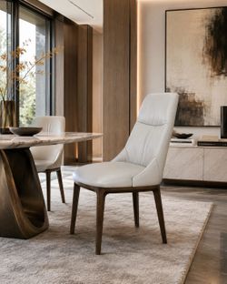 NEW Luxury REAL Top-Grain Leather Dining Chairs — Paid $499, Asking $200 Each
