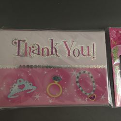 Thank You Cards And Envelopes, New, (8)