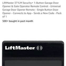 Liftmaster garage opener remote