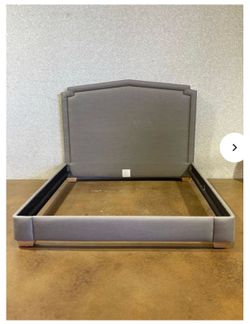 King upholstered bed frame