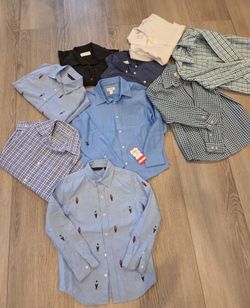 Boys shirts long sleeve sz 7-8