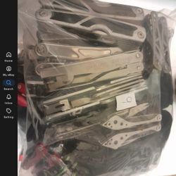 11lb Bag Of Assorted Multi Pocket Knives And Tools