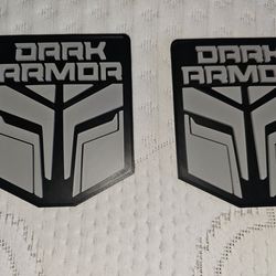 Nissan dark armour badge set new