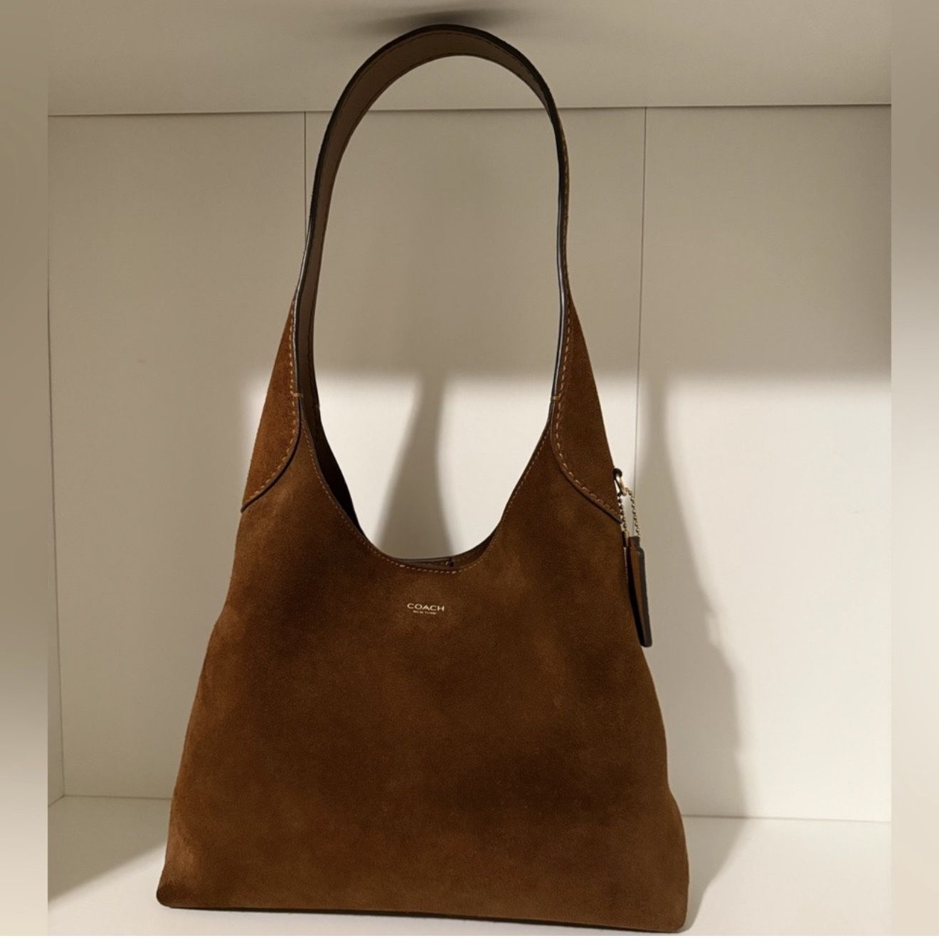 Coach Brooklyn 28 Warm Brown Suede