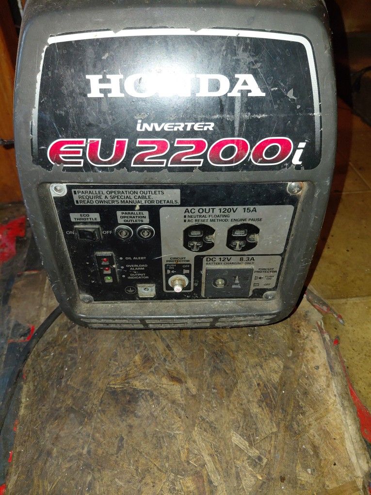 Honda GeneratorEU 2200I INVERTER Natural Gas And Propane Whisperer