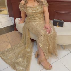 Formal Gold Dress 