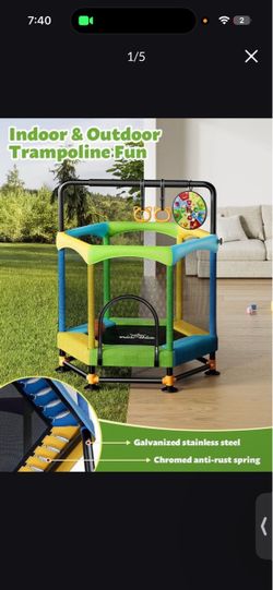 Kids Indoor Trampoline Play Set