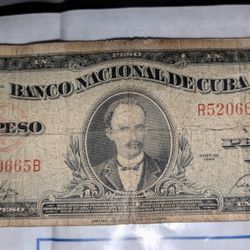 EXTREMELY RARE 1949 Cuban 1 Peso