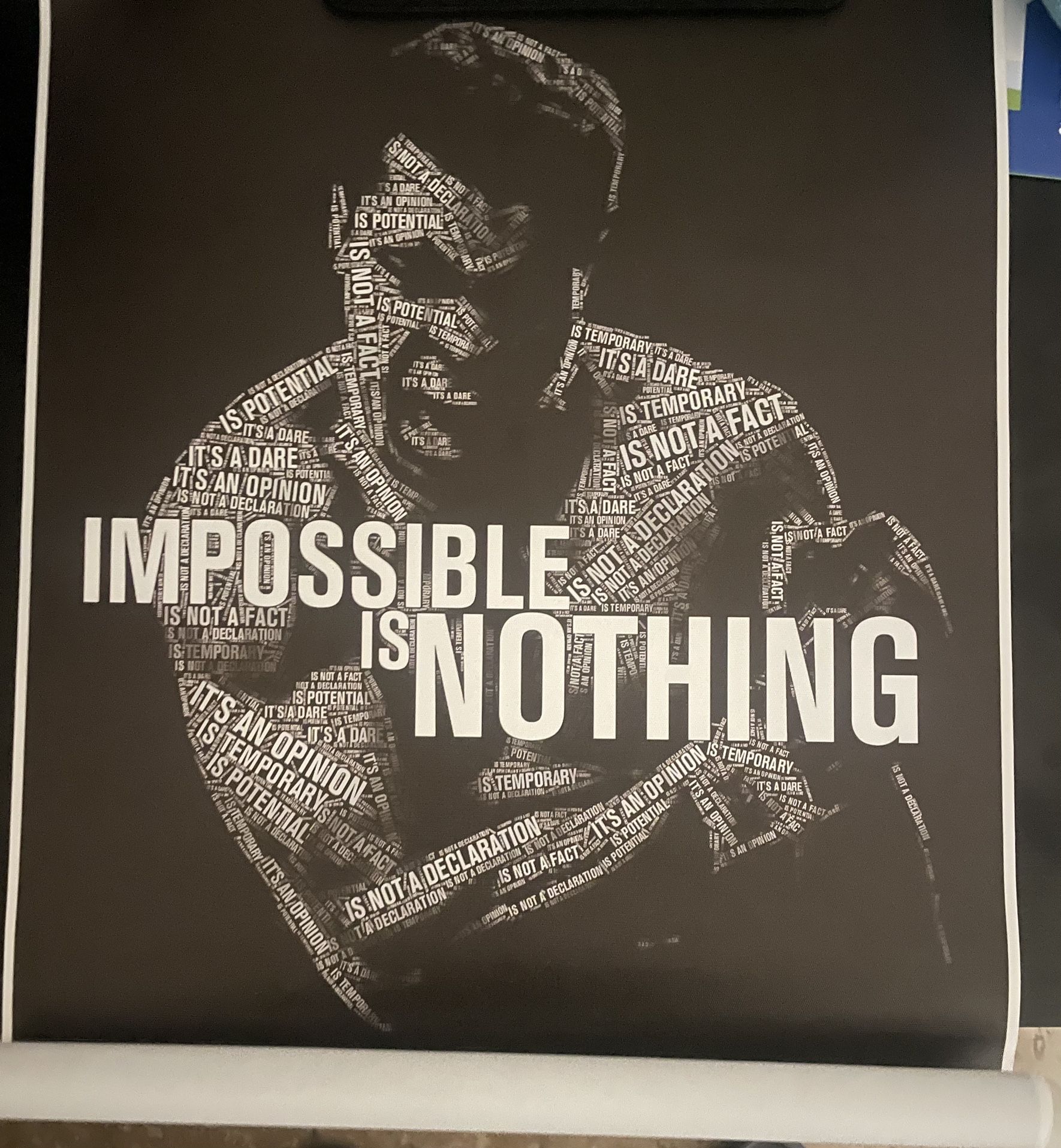 Muhammad Ali Poster “Impossible Is Nothing”
