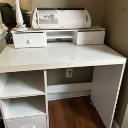 Small White Desk 