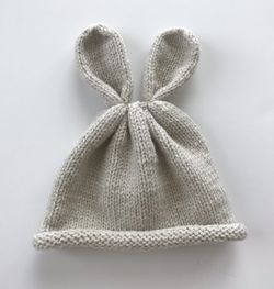 Baby hats with bunny ears