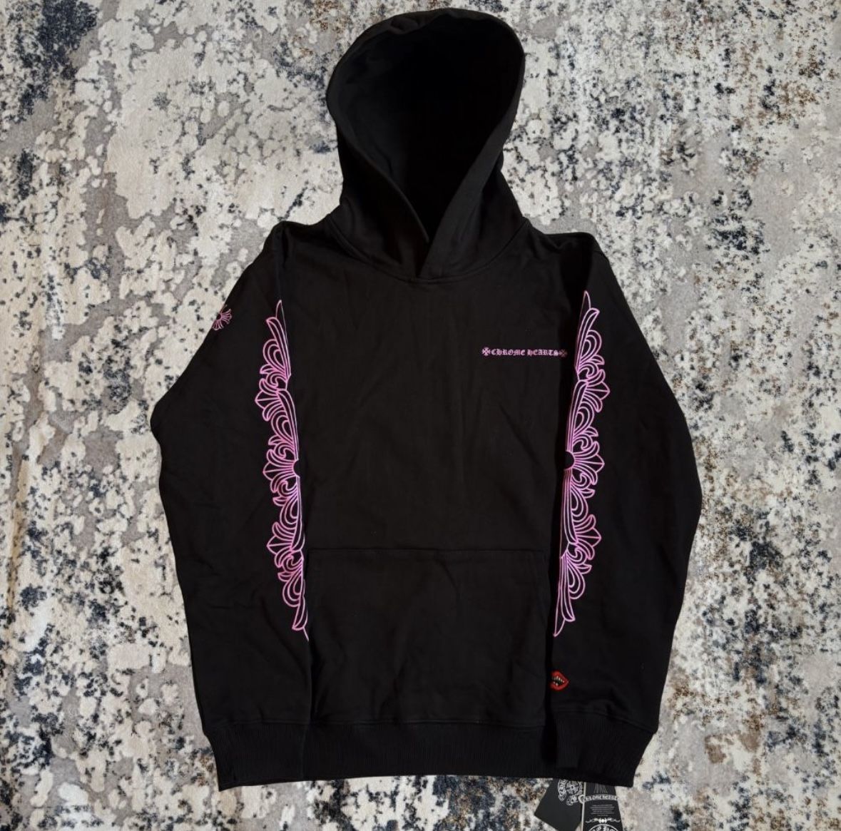 Chrome Hearts Black & Pink Hoodie
