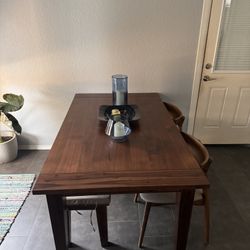 Elle Brown Wood Rectangular 65” Kitchen Dining Table ONLY !!!