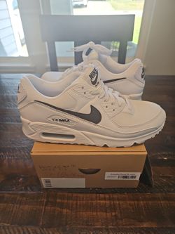 Nike Air Max 90 White/Black 8.5m/10w