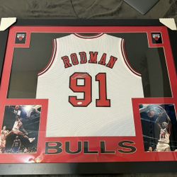 Dennis Rodman Signed Jersey 