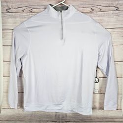Kenneth Cole Mens White Golf Quarter-Zip Pullover Sweater Size XL NEW
