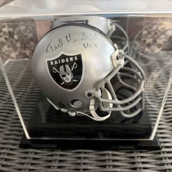HOF Ted Hendricks Autographed Mini Helmet