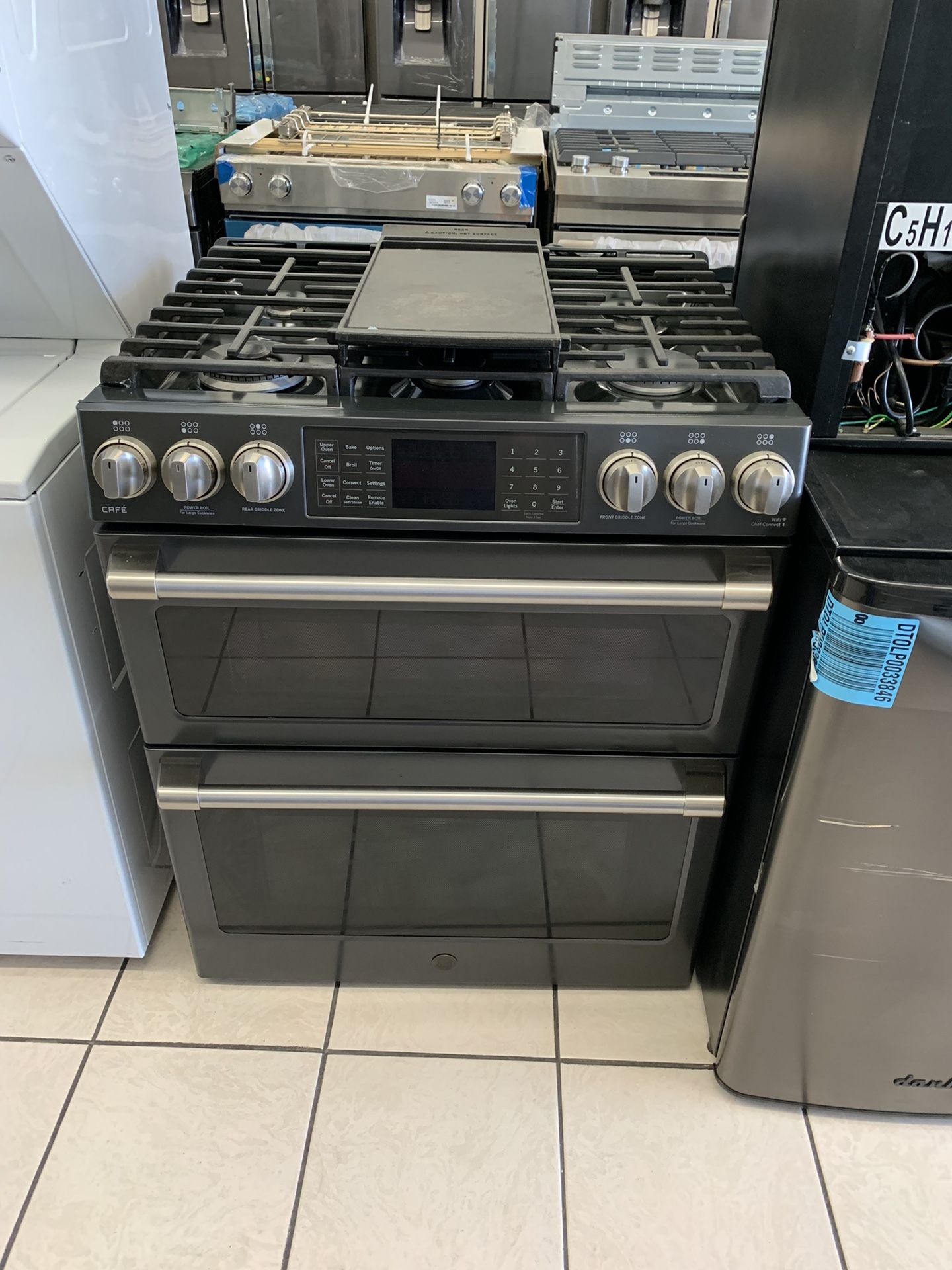 GE Double Oven Slide-in Stove