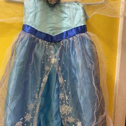 Elsa Disney Toddler 4-6x Dress Costume